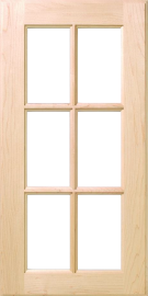 Mullion Style 10 - 6 Lites Front